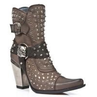 Казаки M.7992-C3 SOFTY MARRON, GALIA MARRON, BULL NEGRO TACON ACERO New Rock M.7992-C3 - маленькая картинка