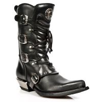 Казаки M.7993-C2 ITALI NEGRO NOMADA NEGRO WEST NEGRO ACERO TACON AC New Rock M.7993-C2 - маленькая картинка