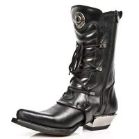Казаки M.7993-C2 ITALI NEGRO NOMADA NEGRO WEST NEGRO ACERO TACON AC New Rock M.7993-C2 - маленькая картинка