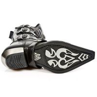 Казаки M.7993-C2 ITALI NEGRO NOMADA NEGRO WEST NEGRO ACERO TACON AC New Rock M.7993-C2 - маленькая картинка