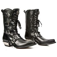 Казаки M.7993-C2 ITALI NEGRO NOMADA NEGRO WEST NEGRO ACERO TACON AC New Rock M.7993-C2 - маленькая картинка