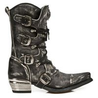 Сапоги M.7993-C3 VINTAGE RASPADO NEGRO WEST NEGRO ACERO T.DALLAS New Rock M.7993-C3 - маленькая картинка