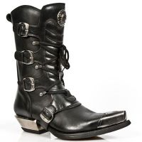 Казаки M.7993P-C1 ITALI NEGRO NOMADA NEGRO WEST NEGRO ACERO New Rock M.7993P-C1 - маленькая картинка