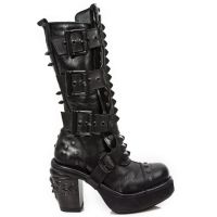  M.8342-C8 ITALI NEGRO, NOMADA NEGRO, CHAROL NEGRO, SKULL OXI - 
