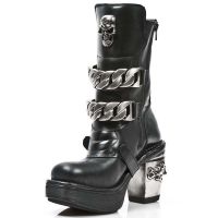  M.8356-S1 ITALI NEGRO, ANTIK NEGRO, PLATF.NRK TACON SKULLL A New Rock M.8356-S1 -  