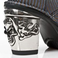  M.8358-R9 VISCONTE AZUL ORO PL NEGRO NRK TACON SKULL ACERO New Rock M.8358-R9 -  