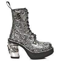  M.8358-S4 OAKNUTS GRAFITO-PLATA, PLATAF.NEGRO TACON SKULL AC - 