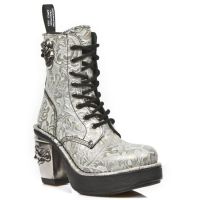  M.8358-S5 OAKNUTS BLANCO-ORO, PLATAF NEGRO TACON SKULL ACERO New Rock M.8358-S5 -  