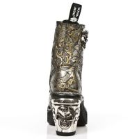  M.8358-S7 OAKNUTS ORO, PLATF NEGRO TACON SKULL ACERO New Rock M.8358-S7 -  