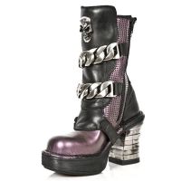  M.8360-C2 ANTIK LILA ITALI NEGRO PERFORADO CUADR PL NEGRO NR New Rock M.8360-C2 -  