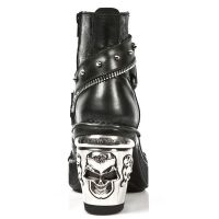  M.8361 ITALI NEGRO VINTAGE FLOWER NEGRO PLATF. NRK SKULL New Rock M.8361-S1 -  