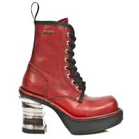  M.8362-C1 NATURE ROJO PICADO RIBETE NEGRO - 