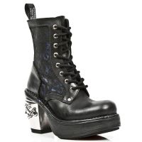  M.8363-C5 ITALI NEGRO BOX AZUL METAL ENCAJE 54 PL NRK SKULL New Rock M.8363-C5 -  