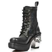  M.8363-C5 ITALI NEGRO BOX AZUL METAL ENCAJE 54 PL NRK SKULL New Rock M.8363-C5 -  