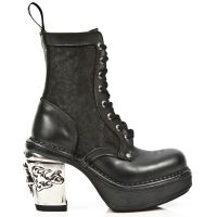  M.8363-C6 ITALI NEGRO NAPA NEGRO ENCAJE 54 PL NRK SKULL ACER New Rock M.8363-C6 -  