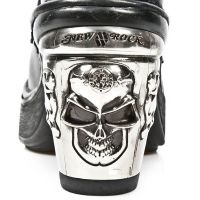  M.8363-C6 ITALI NEGRO NAPA NEGRO ENCAJE 54 PL NRK SKULL ACER New Rock M.8363-C6 -  