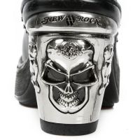  M.8363-C7 ITALI NEGRO BOX PLANE ENCAJE 54 PL NRK SKULL ACERO New Rock M.8363-C7 -  