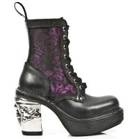 Сапоги M.8363-C8 ITALI NEGRO BOX FUCSIA METAL ENCAJE 54 PL NRK SKUL New Rock M.8363-C8 - маленькая картинка