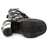  M.8366-S3 VINTAGE CHAROL LILA, ROCK NEGRO, PLATAF. NRK SKULL New Rock M.8366-S3 -  