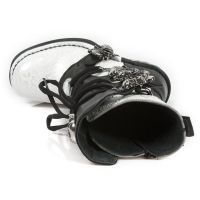  M.8366-S5 VINTAGE FLOWER BLANCO-PLATA, ROCK NEGRO, NRK SKULL New Rock M.8366-S5 -  