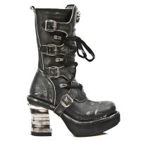  M.8373-C3 VINTAGE RASPADO NEGRO PL NEGRO NRK TACON BANDAS AC - 