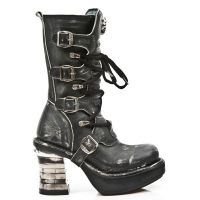  M.8373-C3 VINTAGE RASPADO NEGRO PL NEGRO NRK TACON BANDAS AC New Rock M.8373-C3 -  