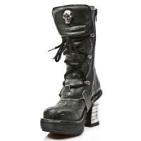  M.8373-C3 VINTAGE RASPADO NEGRO PL NEGRO NRK TACON BANDAS AC New Rock M.8373-C3 -  