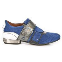  M.8401-C10 VELOUR AZAFATA ANTIK ACERO NAPA BL TPU NEGRO SNOB New Rock M.8401-C10 -  