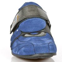  M.8401-C10 VELOUR AZAFATA ANTIK ACERO NAPA BL TPU NEGRO SNOB New Rock M.8401-C10 -  