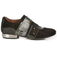 Ботинки M.8401-C11 VELOUR NEGRO ANTIK ACERO IT NEGRO TPU NEGRO SNOB New Rock M.8401-C11 - маленькая картинка
