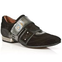 Ботинки M.8401-C11 VELOUR NEGRO ANTIK ACERO IT NEGRO TPU NEGRO SNOB New Rock M.8401-C11 - маленькая картинка
