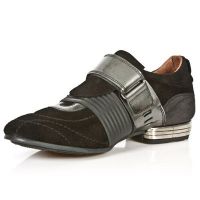 Ботинки M.8401-C11 VELOUR NEGRO ANTIK ACERO IT NEGRO TPU NEGRO SNOB New Rock M.8401-C11 - маленькая картинка