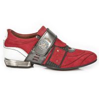 Ботинки M.8401-C12 VELOUR ROJO ANTIK ACERO NAPA BLANCA TPU NEGRO SNO New Rock M.8401-C12 - маленькая картинка