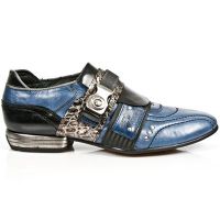 Ботинки M.8406-C3 NOMADA AZUL COCO PLATA ENV NOMADA NEGRO SNOB ACERO New Rock M.8406-C3 - маленькая картинка