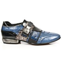 Ботинки M.8406-R30 NOMADA AZUL COCO PLATA ENV NOMADA NEGRO SNOB ACE New Rock M.8406-R30 - маленькая картинка