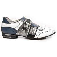 Ботинки M.8406-R4 BOX BLANCO BOX PLANE NOMADA AZUL CARB NEG SNOB ACE New Rock M.8406-R4 - маленькая картинка