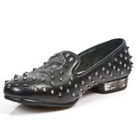 Туфли M.8412-Z2 NOMADA NEGRO, CON BORDADOS, TPU SNOB,TACON ACERO New Rock M.8412-Z2 - маленькая картинка