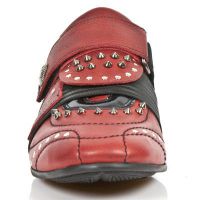 Ботинки M.8421-C2 NATURE ROJO CHAROL STUCO ACERO ITALI NEGRO TPU NEG New Rock M.8421-C2 - маленькая картинка