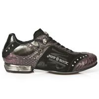  M.8425-C2 SERPENTE LILA VELOUR NEGRO PULIK ACERO TPU SNOB NE New Rock M.8425-C2 -  