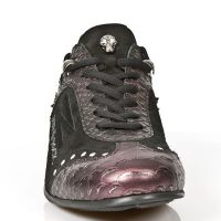  M.8425-C2 SERPENTE LILA VELOUR NEGRO PULIK ACERO TPU SNOB NE New Rock M.8425-C2 -  