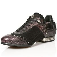  M.8425-C2 SERPENTE LILA VELOUR NEGRO PULIK ACERO TPU SNOB NE New Rock M.8425-C2 -  