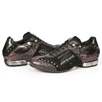  M.8425-C2 SERPENTE LILA VELOUR NEGRO PULIK ACERO TPU SNOB NE New Rock M.8425-C2 -  
