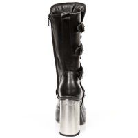  M.9973-VC11 VEGAN NEGRO PLATAFORMA NEW CIRCLE TACON ACERO New Rock M.9973-VC11 -  