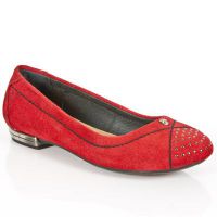 Туфли M.BL002-C7 VELOUR ROJO TPU NEGRO BAILARINAS TACON BL ACERO New Rock M.BL002-C7 - маленькая картинка