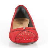Туфли M.BL002-C7 VELOUR ROJO TPU NEGRO BAILARINAS TACON BL ACERO New Rock M.BL002-C7 - маленькая картинка
