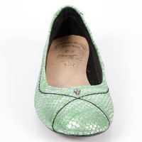 Туфли M.BL003-C6 PITON PLISADO VERDE TPU NEGRO BAILARINAS New Rock M.BL003-C6 - маленькая картинка
