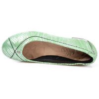 Туфли M.BL003-C6 PITON PLISADO VERDE TPU NEGRO BAILARINAS New Rock M.BL003-C6 - маленькая картинка