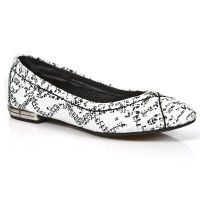 Туфли M.BL003-C7 PITON BLANCO TPU NEGRO BAILARINAS TACON BL ACERO New Rock M.BL003-C7 - маленькая картинка