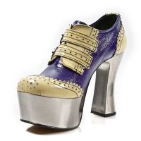 Туфли M.DK020-C3 CHAROL CREMA CHAROL AZUL PL DARK METAL ACERO T AC New Rock M.DK020-C3 - маленькая картинка