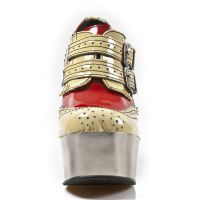 Туфли M.DK020-C5 CHAROL CREMA CHAROL ROJO PL DARK METAL ACERO T AC New Rock M.DK020-C5 - маленькая картинка